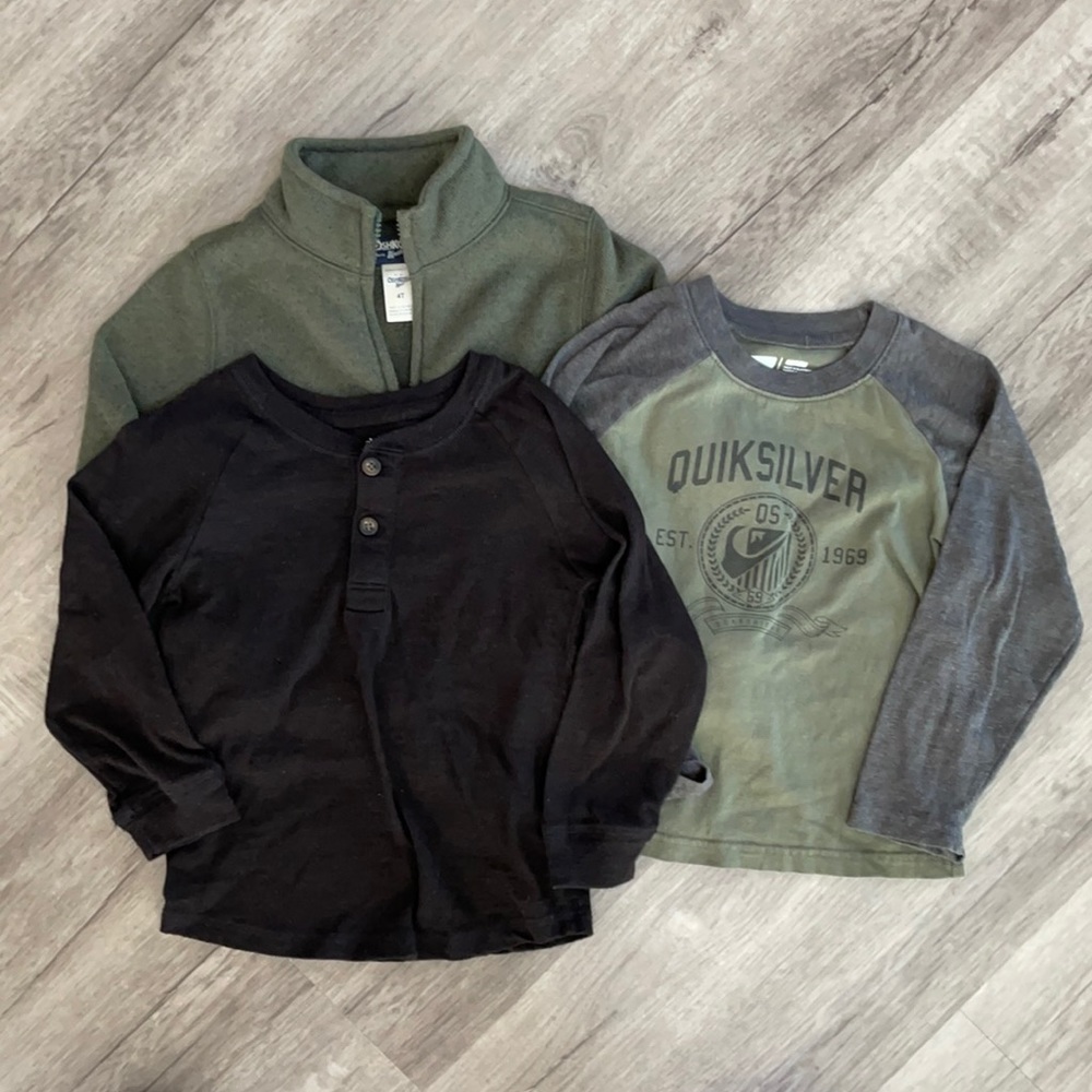 *BUNDLE Little Boys 4T long sleeve & Jacket bundle